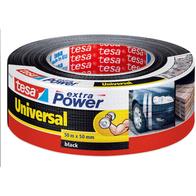 Duct tape tesa® extra Power Universal 50mx50mm zwart