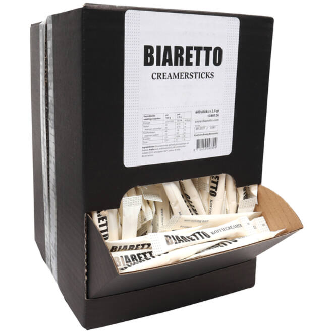 Creamersticks Biaretto 2,5gram 600 stuks