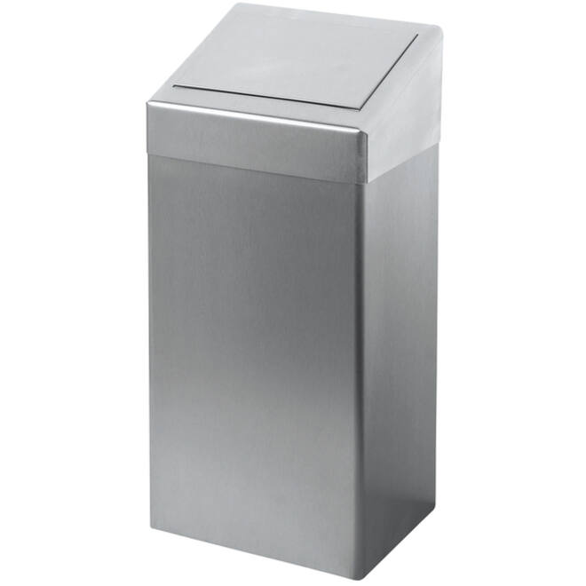 Afvalbak Euro Products zelfsluitend 50 liter RVS 438495