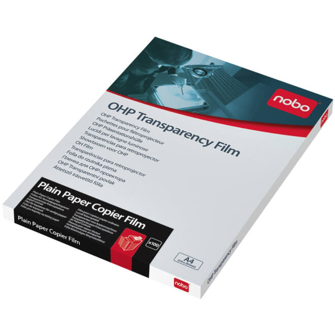 Overheadprojector transparanten Nobo voor kopieermachines 100 stuks