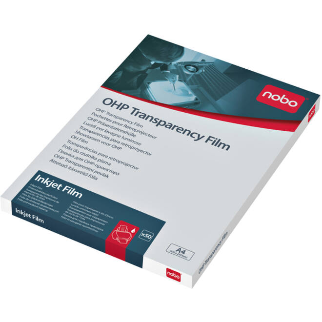 Overheadprojector transparanten Nobo voor inkjetprinters 50 stuks