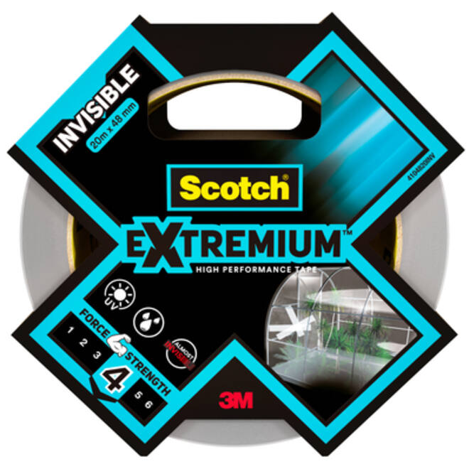 Plakband Scotch Extremium invisible 48mmx25m transparant