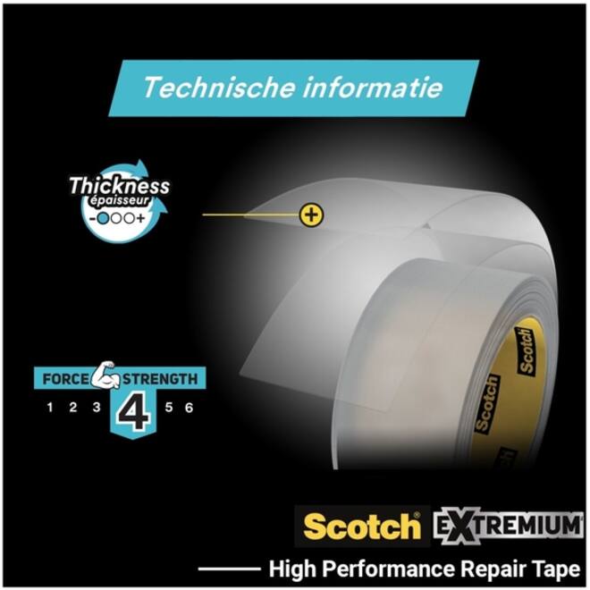 Plakband Scotch Extremium invisible 48mmx25m transparant