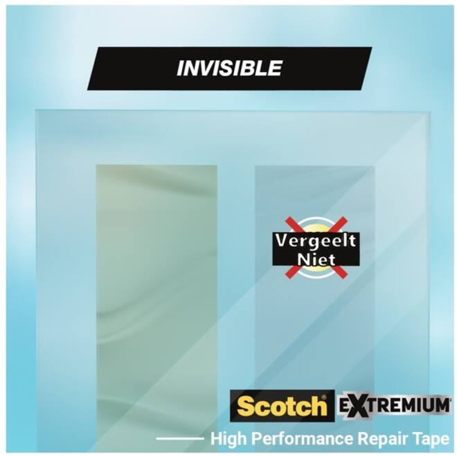 Plakband Scotch Extremium invisible 48mmx25m transparant