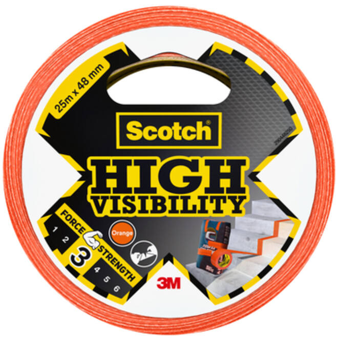 Plakband Scotch high visibility 48mmx25m oranje