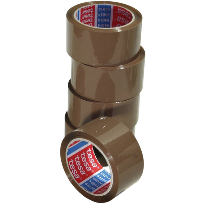 Verpakkingstape Tesa 64014 50mmx66m bruin PP