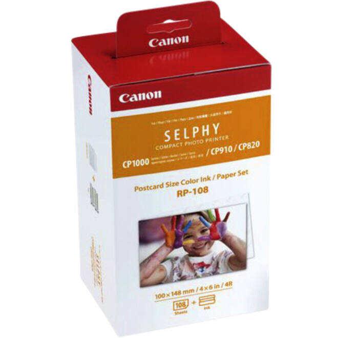 Fotopapier Canon RP-108 10x15cm + inktcartridge 108vel