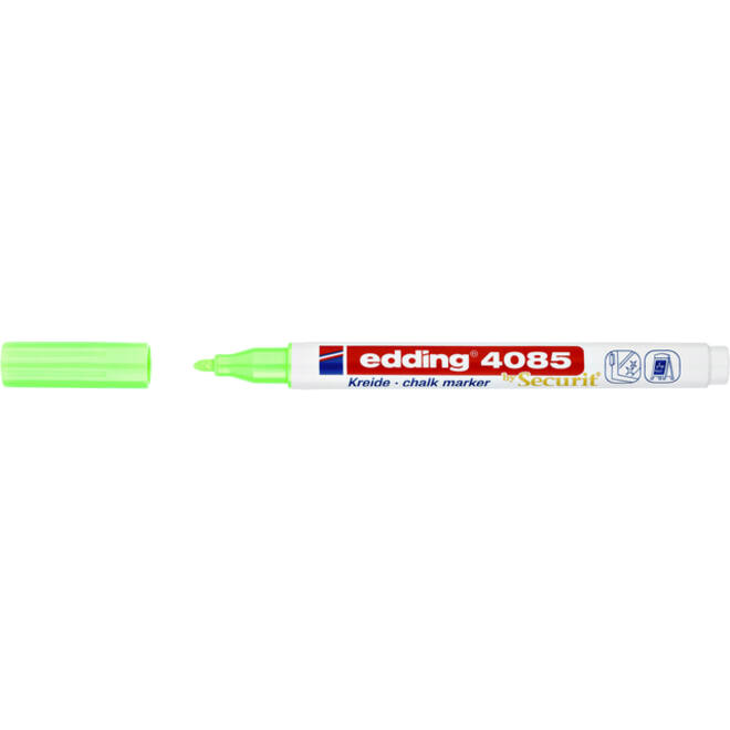 Krijtstift edding 4085 by Securit rond 1-2mm neon groen