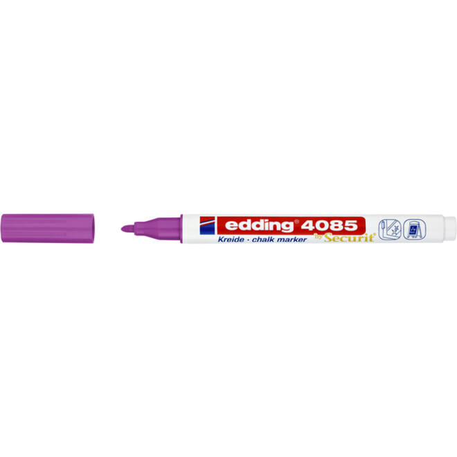 Krijtstift edding 4085 by Securit rond 1-2mm framboos