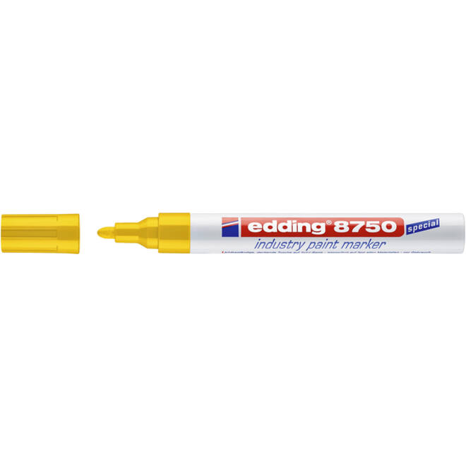 Lakmarker edding 8750 industrie geel