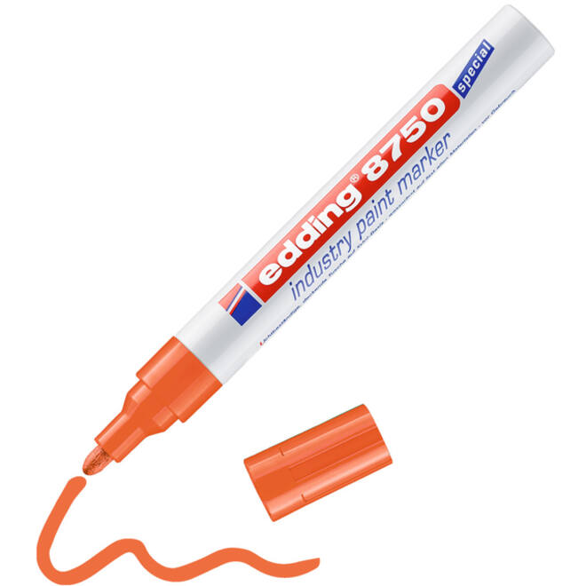 Lakmarker edding 8750 industrie oranje