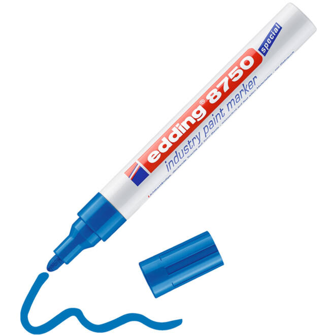 Lakmarker edding 8750 industrie blauw