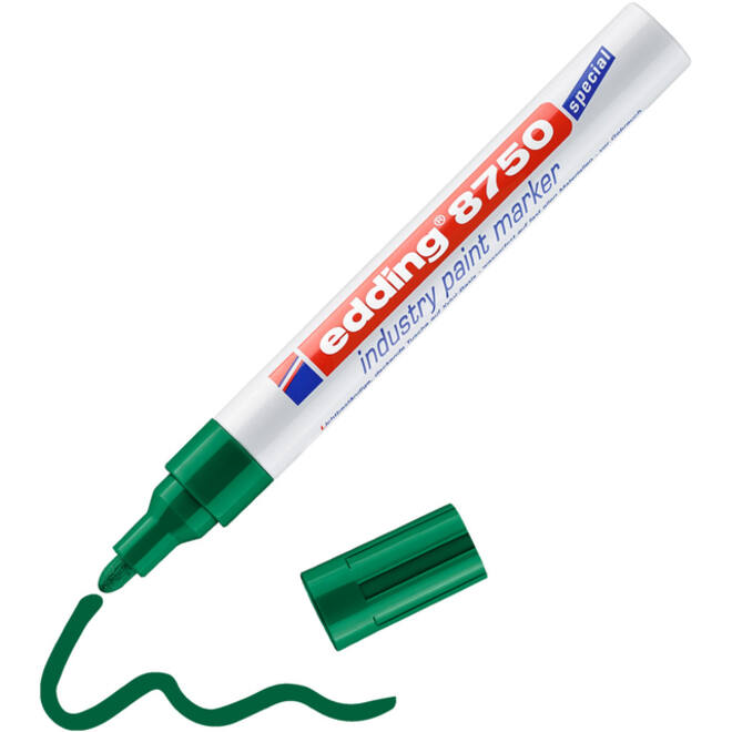 Paintmarker edding 8750 industrie 2-4mm groen