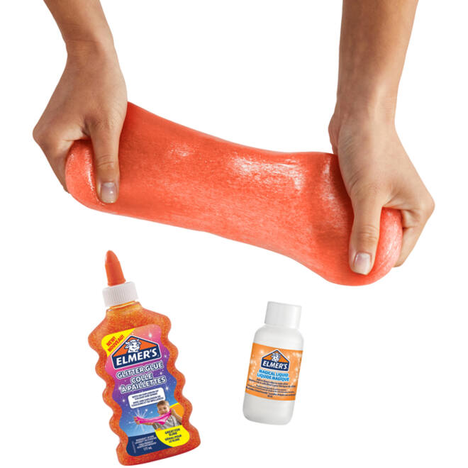 Kinderlijm Elmer's glitter oranje