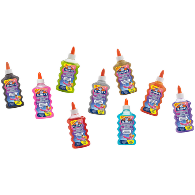 Kinderlijm Elmer's glitter oranje