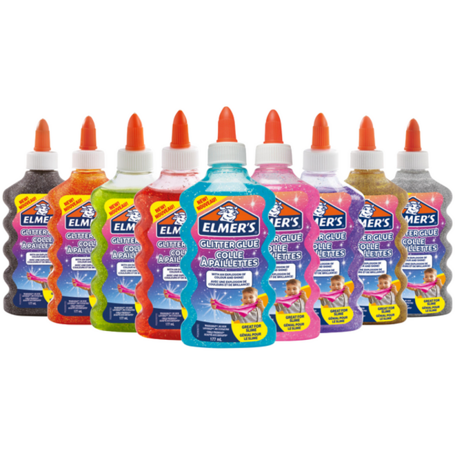 Kinderlijm Elmer's glitter oranje
