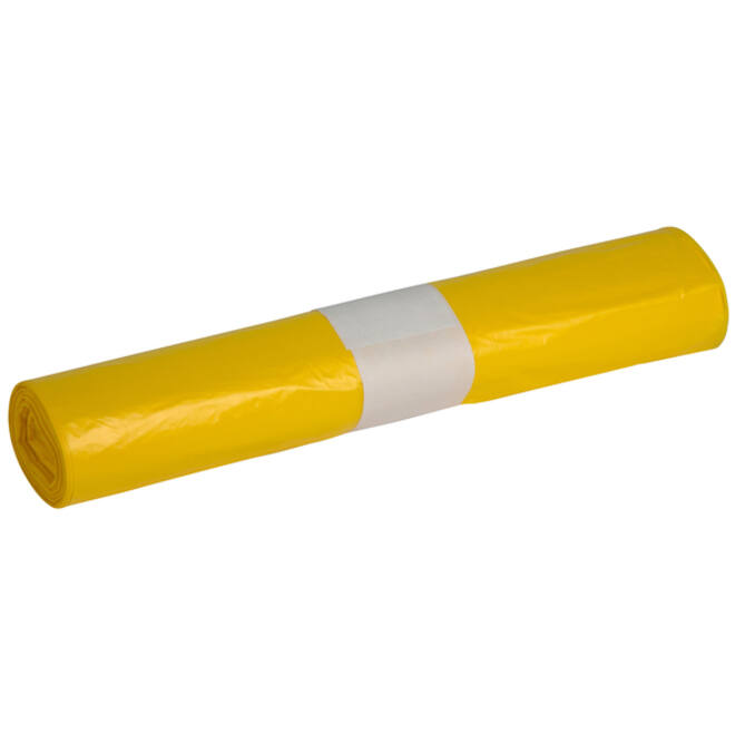 Afvalzak Powersterko HDPE T23 58x100cm 70L geel