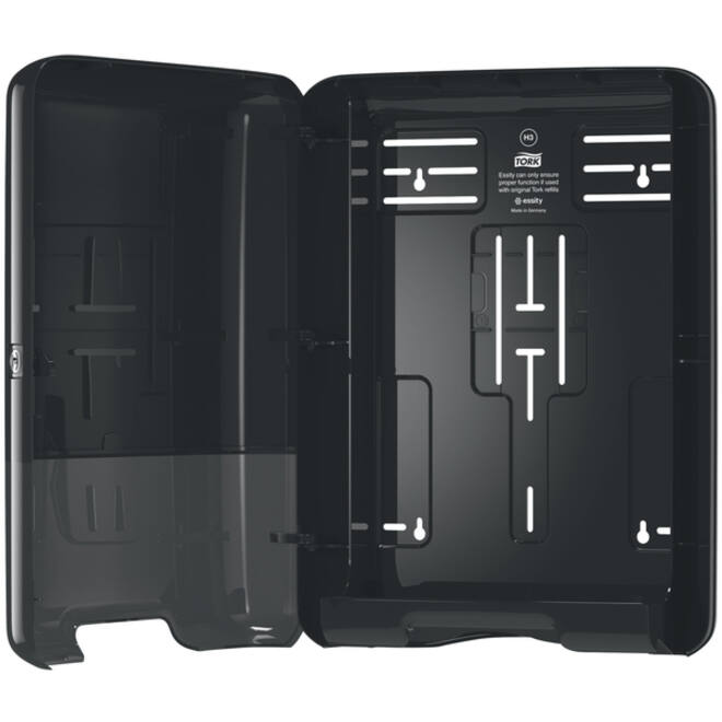 Handdoekdispenser Tork H3 Elevation C-vouw en Z-vouw zwart 553008