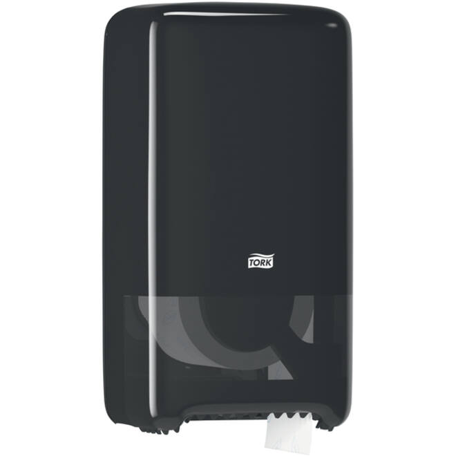 Toiletpapierdispenser Tork T6 Elevation medium duo zwart 557508