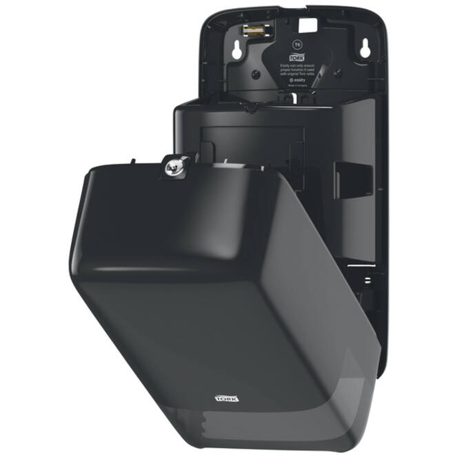 Toiletpapierdispenser Tork T6 Elevation medium duo zwart 557508