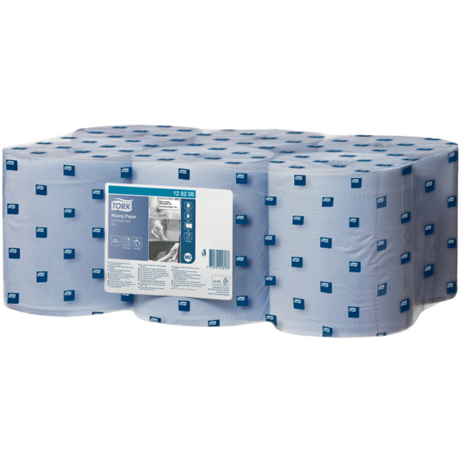 Poetspapier Tork M2 Advanced 1-laags 320m blauw 128208