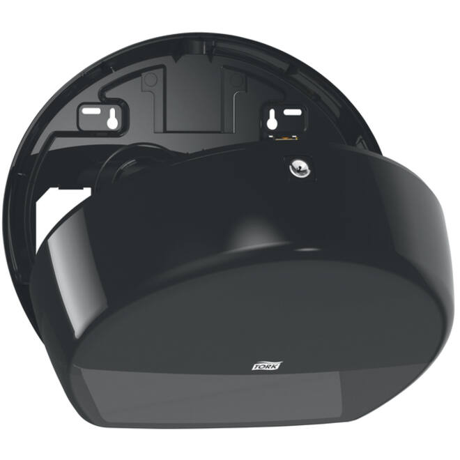 Toiletpapierdispenser Tork Mini Jumbo T2 Elevation zwart 555008