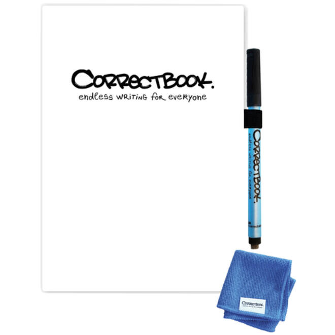 Notitieboek Correctbook A5 Scratch blanco 8blz inspirational white