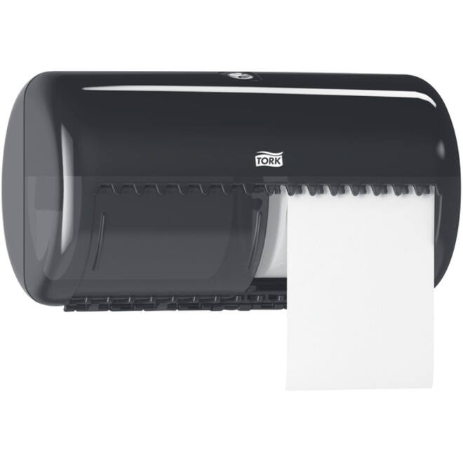 Toiletpapierdispenser Tork T4 Elevation duo zwart 557008