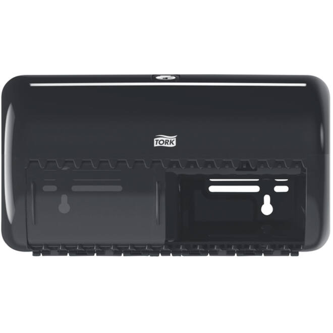 Toiletpapierdispenser Tork T4 Elevation duo zwart 557008