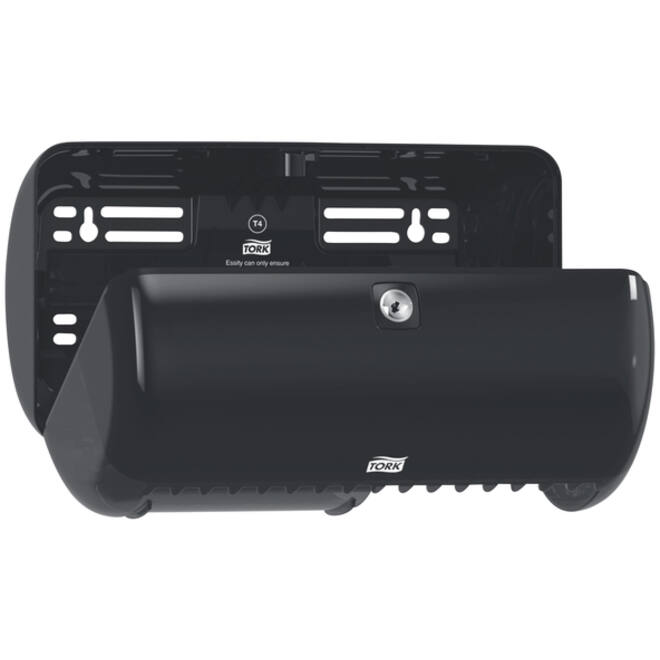 Toiletpapierdispenser Tork T4 Elevation duo zwart 557008