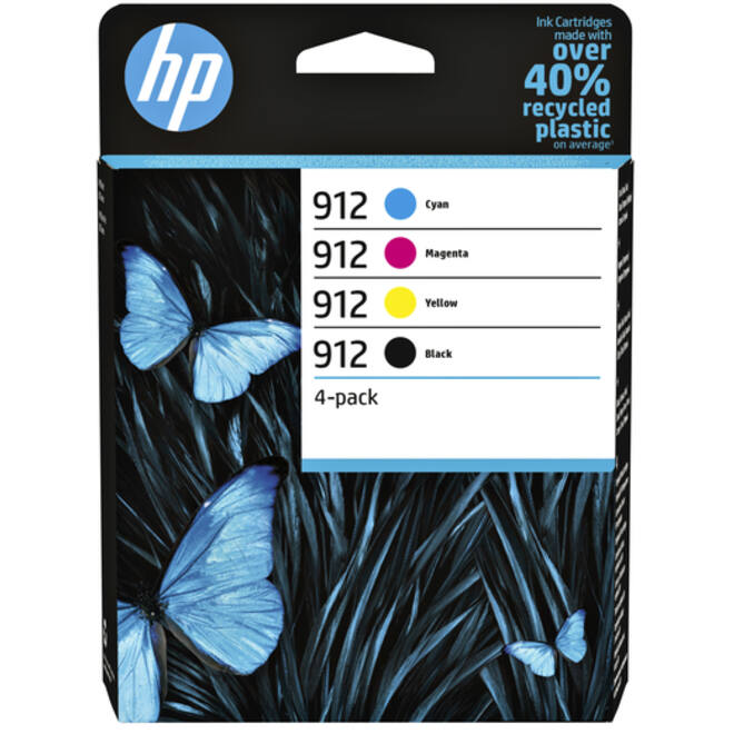 Inktcartridge HP 6ZC74AE 912 zwart + 3 kleuren