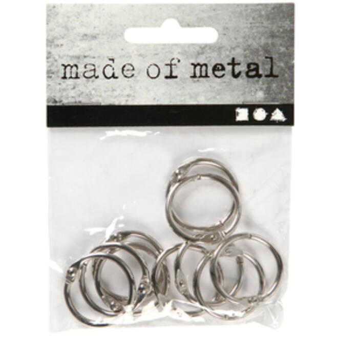Boekbindersring Creativ Company 19mm zilver