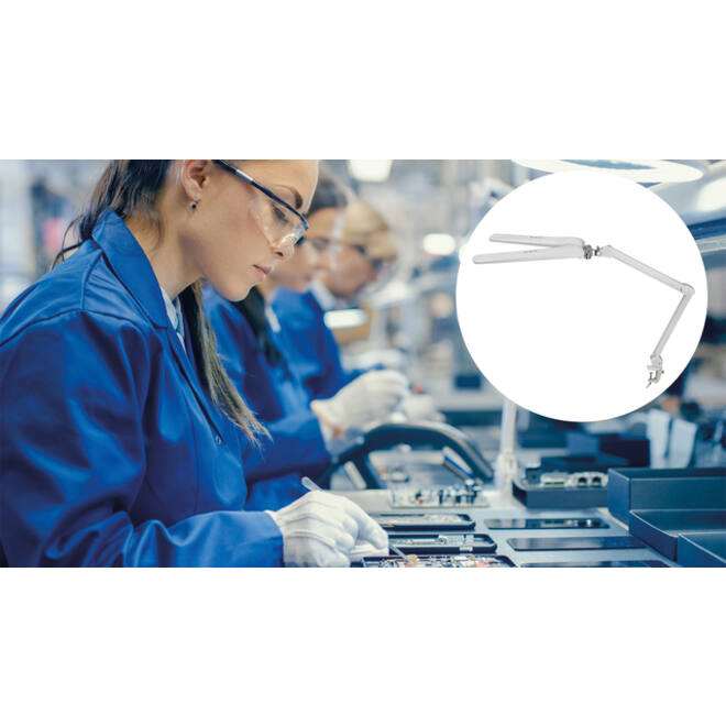 Werkpleklamp MAUL Craft duo LED tafelklem dimbaar wit