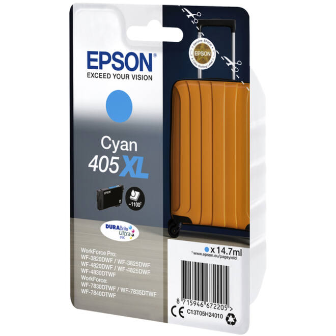 Inktcartridge Epson 405XL T05H24 blauw