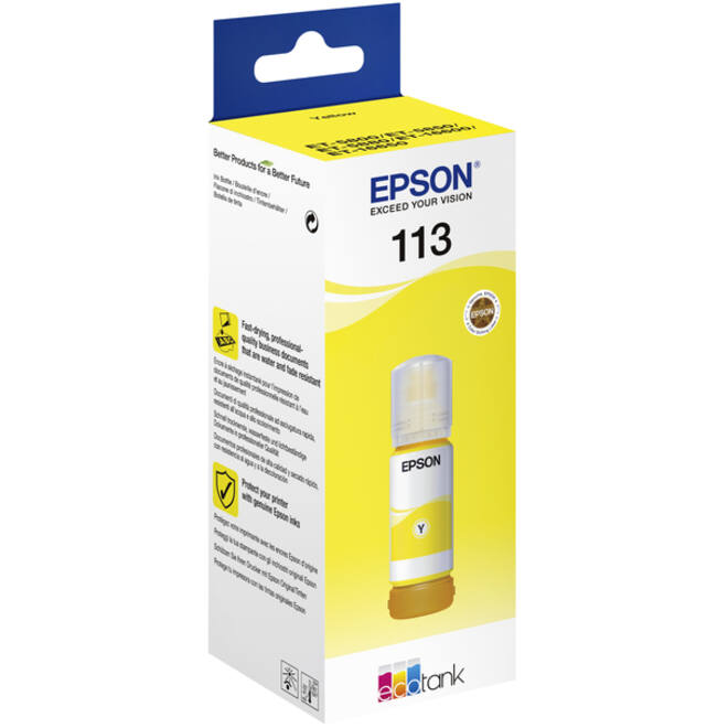 Navulinkt Epson 113 EcoTank geel