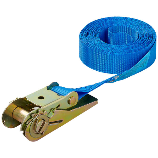Spanband ProPlus blauw met ratel 5m