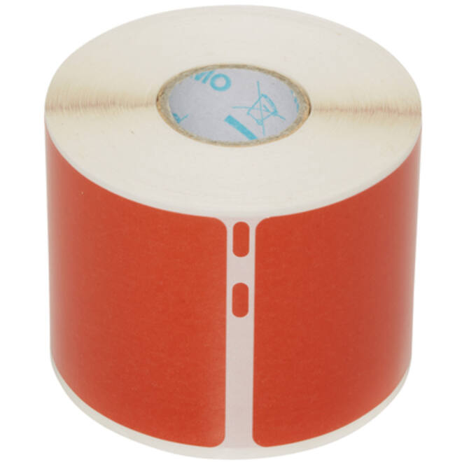 Etiket Dymo LabelWriter naamkaart 54x101mm 1 rol á 220 stuks rood