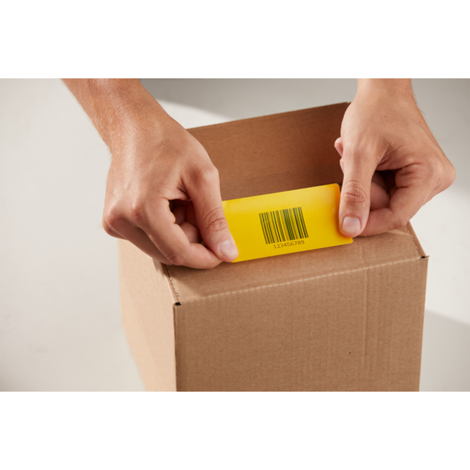 Etiket Dymo LabelWriter naamkaart 54x101mm 1 rol á 220 stuks geel