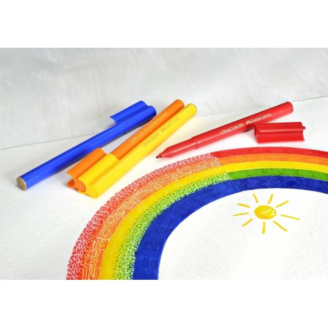 Kleurstift Faber-Castell Connector assorti koffer à 60 stuks