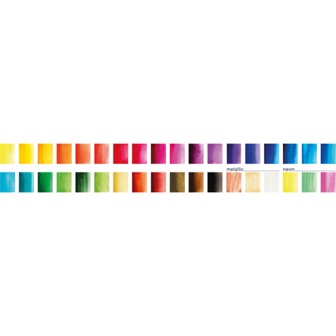 Waterverf Faber-Castell assorti palet à 36 stuks