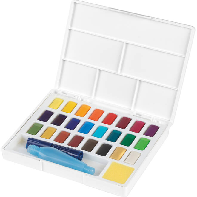Waterverf Faber-Castell assorti palet à 24 stuks