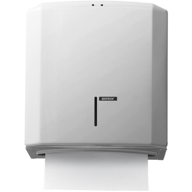 Dispenser Katrin 988113 vouwhanddoeken metaal wit