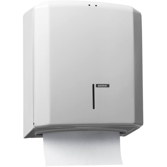 Dispenser Katrin 988113 vouwhanddoeken metaal wit