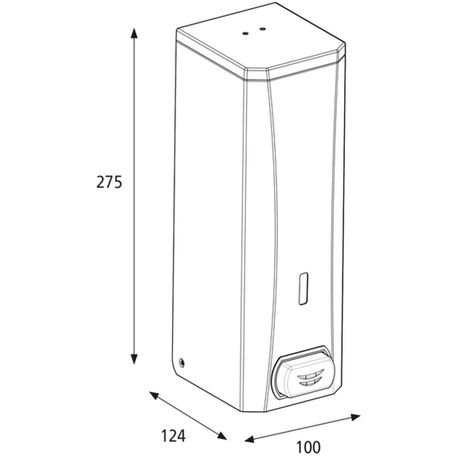 Dispenser Katrin 982517 zeepdispenser Metaal wit