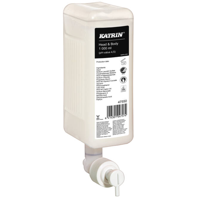 Handzeep Katrin Head & Body 1000ml 47550