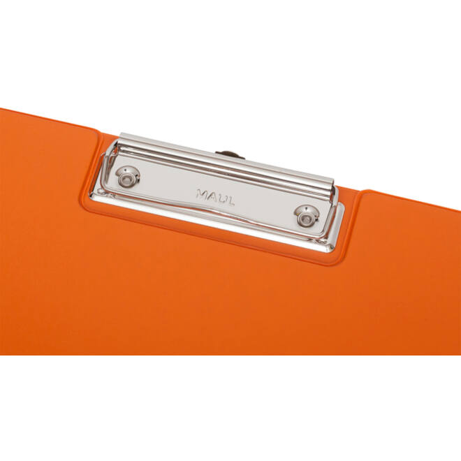 Klembordmap MAUL A4 staand met penlus PVC neon oranje