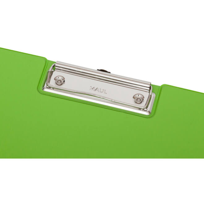 Klembordmap MAUL A4 staand met penlus PVC neon groen