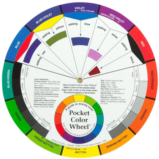 Kleurenwiel The Color Wheel Company 23cm