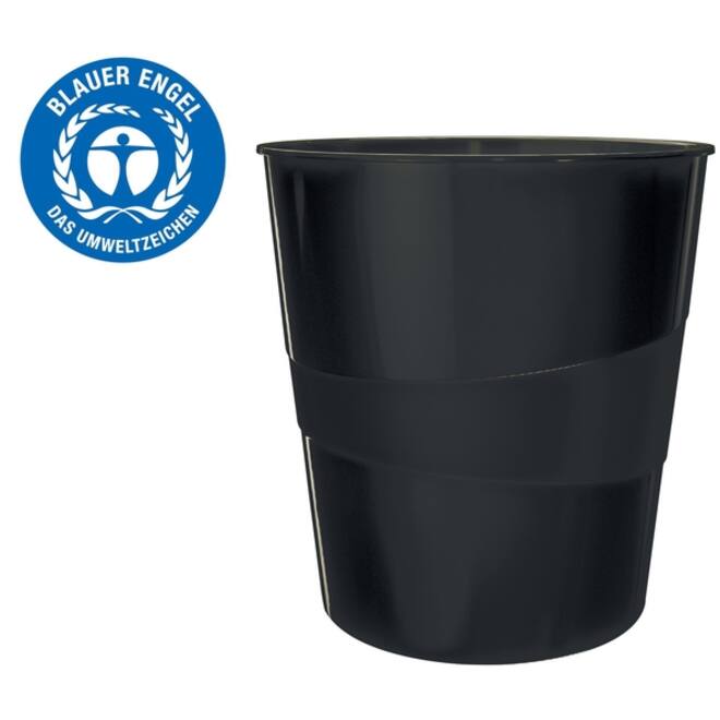 Papierbak Leitz Recycle range 15liter zwart
