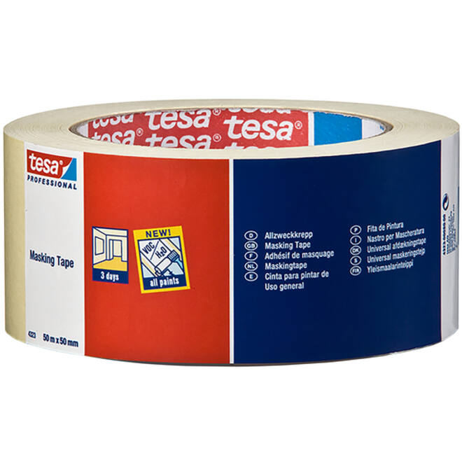 Afplaktape Tesa 04323 professional 50mmx50m